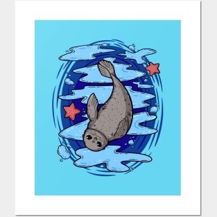 Cute Seal Posters and Art